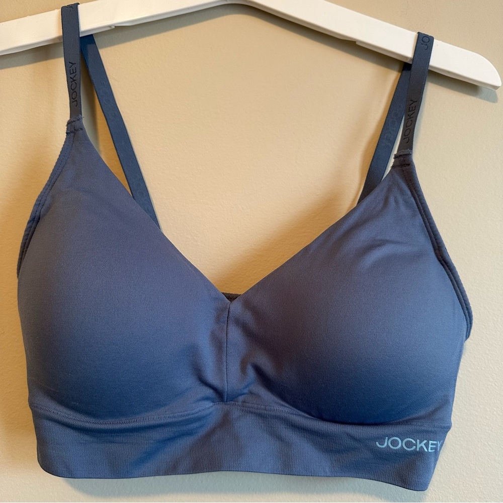 Jockey Women’s Small Blue Wirefree Bralette Convertible Strap